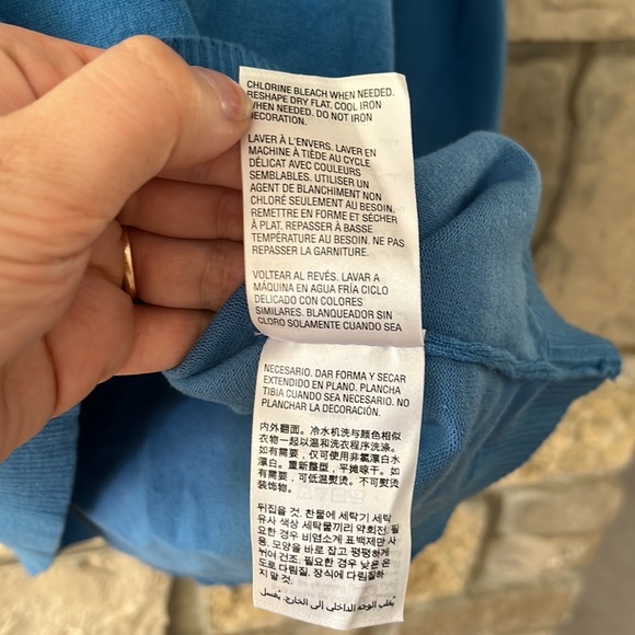 I•N•C International Concepts Pearl Embellished Pullover Sweater, Blue, Size XL - Picture 12 of 16